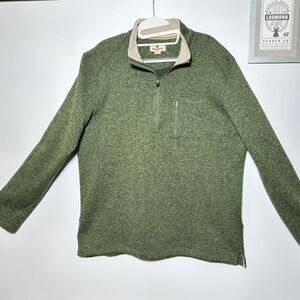 WOOLRICH® 1/4-Zip Sweater / Flannel Lining / Mens Large